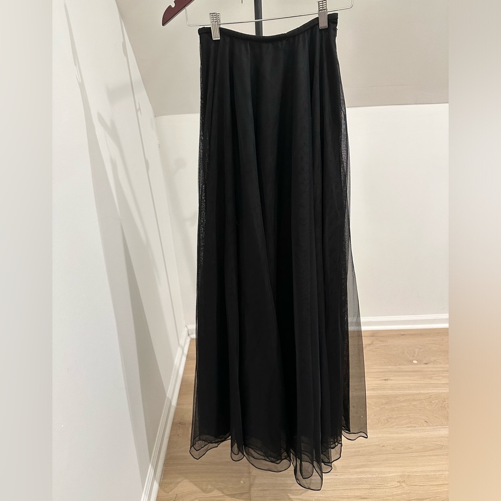 Black Tulle Maxi Skirt